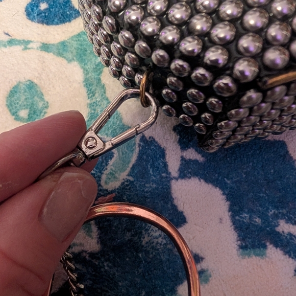 Ramla Silver Studded Women's Bag - Picture 7 of 7